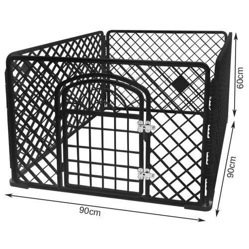 Mājdzīvnieku rotaļu laukums/būris - 90x90x60cm цена и информация | Transportēšanas būri, somas | 220.lv