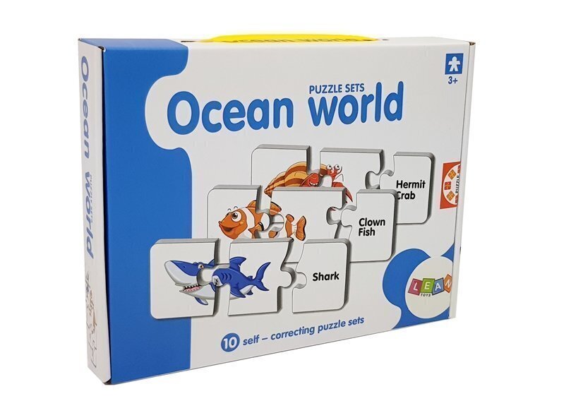 Izglītojoša puzle "Okeāna pasaule", angļu valodā, 10 kombinācijas cena un informācija | Galda spēles | 220.lv