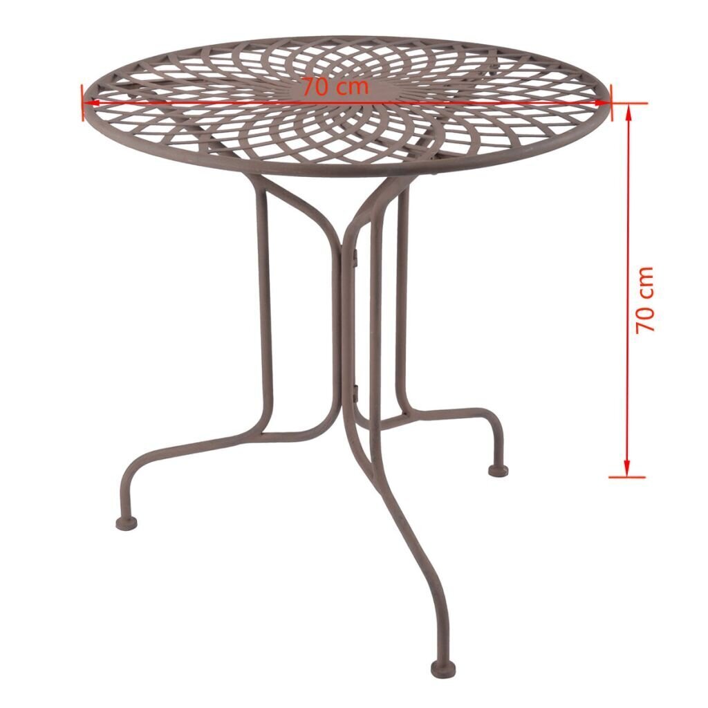 Esschert Design galds, metāls, angļu stils, MF007 cena un informācija | Dārza galdi | 220.lv