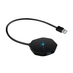 Коммутатор USB 3.0, 4 порта, Platinet PMH9070 USB 3.0 HUB 1x4 цена и информация | Адаптеры и USB разветвители | 220.lv