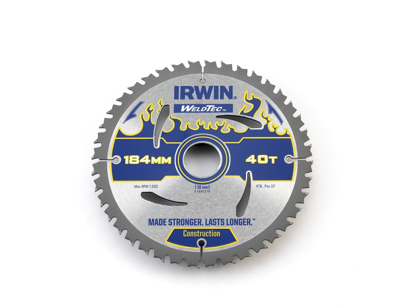 Griešanas disks Irwin Weldtec 184x30(20)x40T 2,4 mm ATB цена и информация | Rokas instrumenti | 220.lv