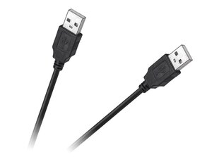 Cabletech AM-AM USB Vads 1.5m Melns cena un informācija | Savienotājkabeļi | 220.lv