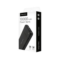 Kruger & Matz 10000 mAh / 2A Universāla Ārējas Uzlādes Baterija / Melna cena un informācija | Lādētāji-akumulatori (Power bank) | 220.lv