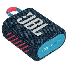 JBL Go 3, синий/розовый цена и информация | Аудиоколонки | 220.lv