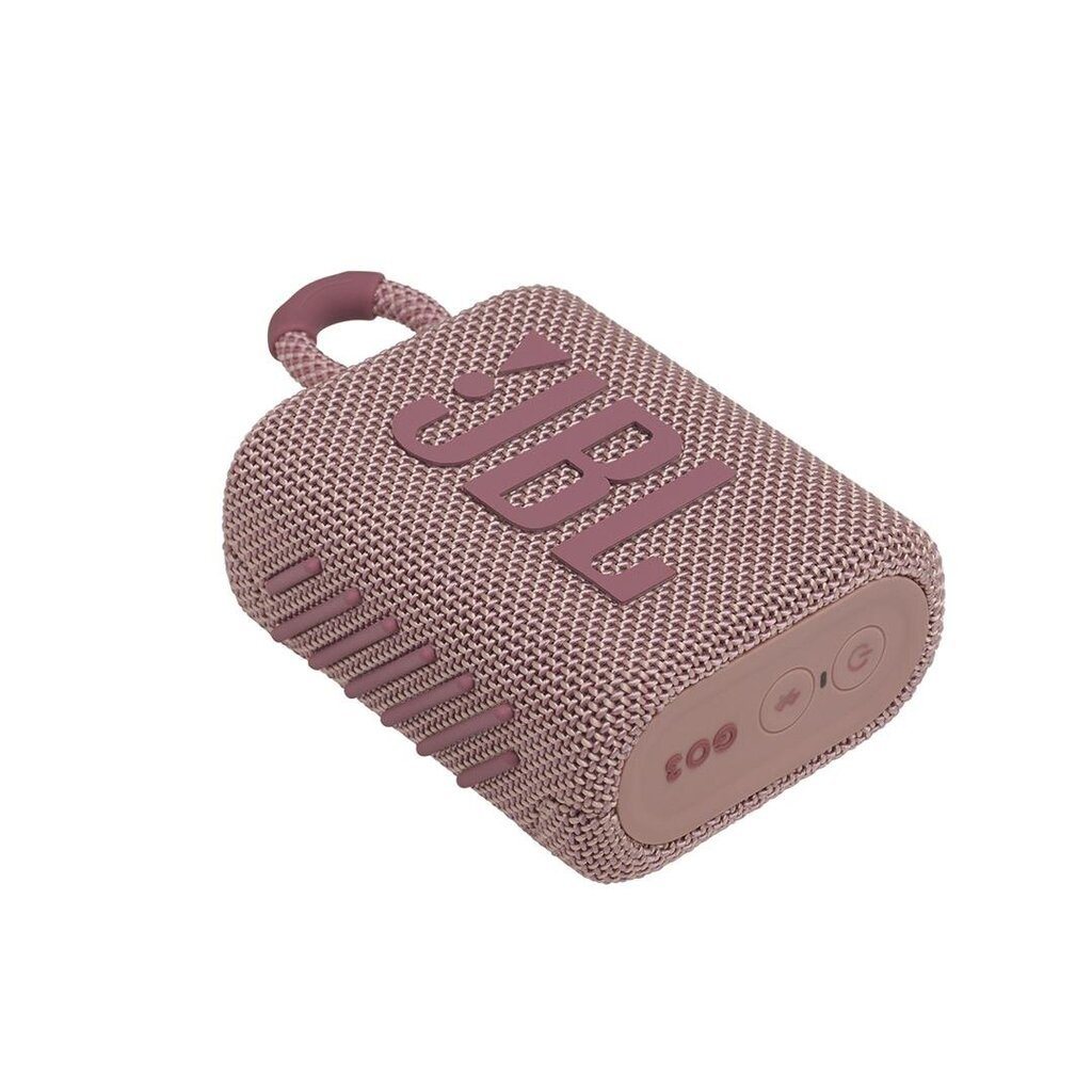 JBL Go 3 JBLGO3PINK cena un informācija | Skaļruņi | 220.lv