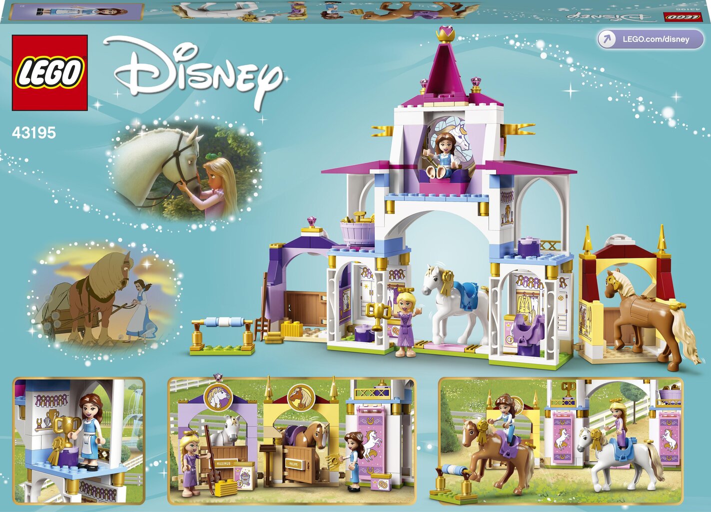 43195 LEGO® | Disney Princess Karaliskie staļļi cena un informācija | Konstruktori | 220.lv