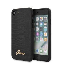 Aizmugurējais vāciņš Guess    Apple    Lizard Cover iPhone 7/8/SE2020    Black cena un informācija | Telefonu vāciņi, maciņi | 220.lv