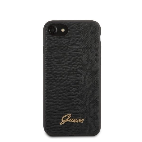 Aizmugurējais vāciņš Guess    Apple    Lizard Cover iPhone 7/8/SE2020    Black цена и информация | Telefonu vāciņi, maciņi | 220.lv