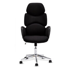 Darba krēsls TURTLE 65x60x121-131cm, melns cena un informācija | Biroja krēsli | 220.lv