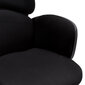 Darba krēsls TURTLE 65x60x121-131cm, melns cena un informācija | Biroja krēsli | 220.lv