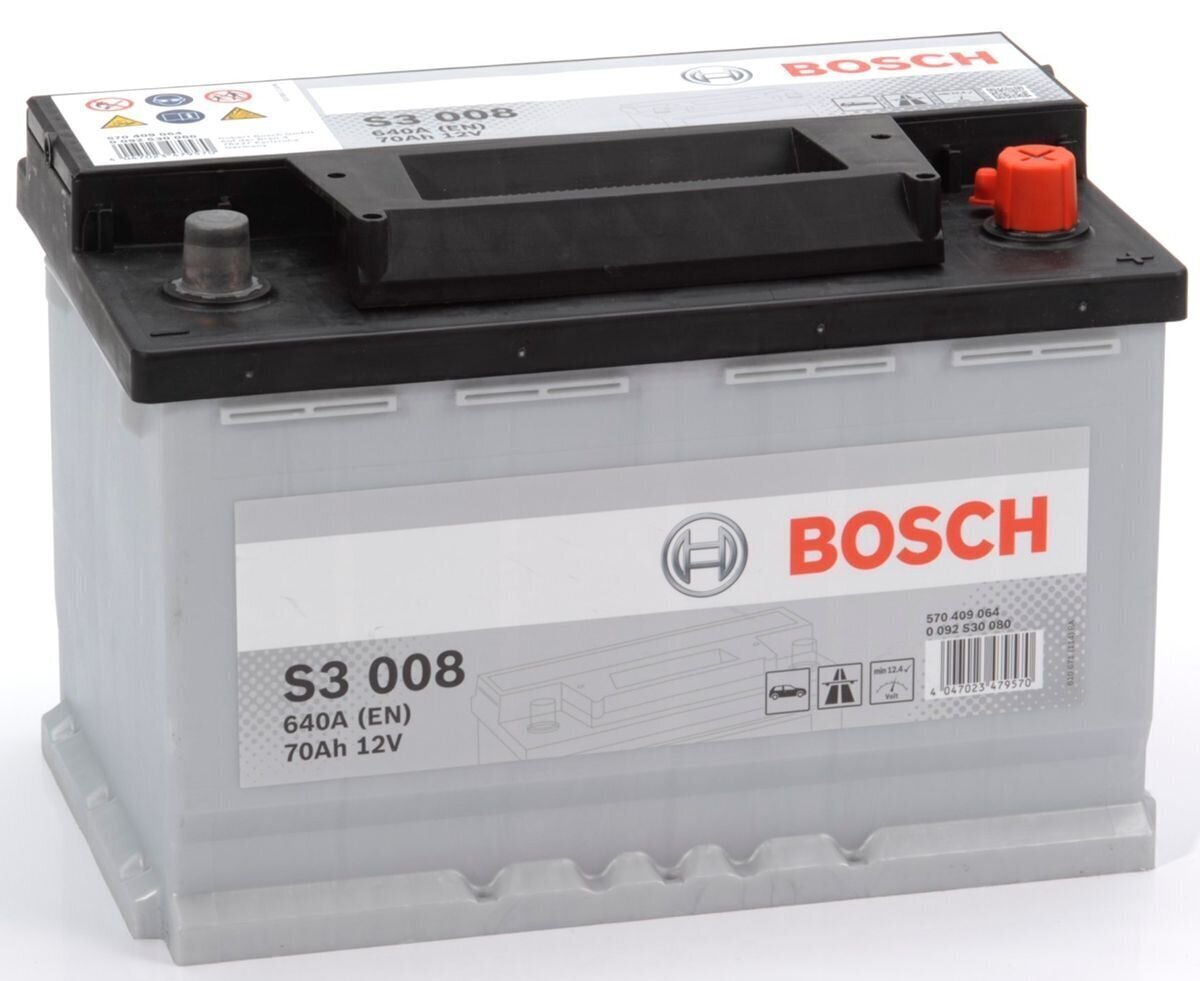 Akumulators Bosch 70Ah 640A S3008 цена и информация | Akumulatori | 220.lv