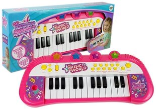 Bērnu klavieres, 24 taustiņi, rozā цена и информация | Развивающие игрушки | 220.lv