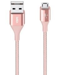 BELKIN MIXIT DURATEK USB-A TO MICRO-USBCABLE, ROSE GOLD, 1,2M cena un informācija | Savienotājkabeļi | 220.lv