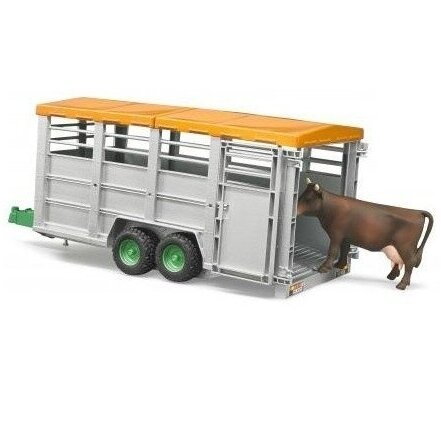 Bruder piekabe dzīvnieku pārvadāšanai + 1 govs cena un informācija | Rotaļlietas zēniem | 220.lv