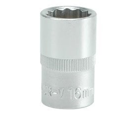 Patrona 12-kanna 16.0mm, 1/2 , CrV, YATO cena un informācija | Rokas instrumenti | 220.lv