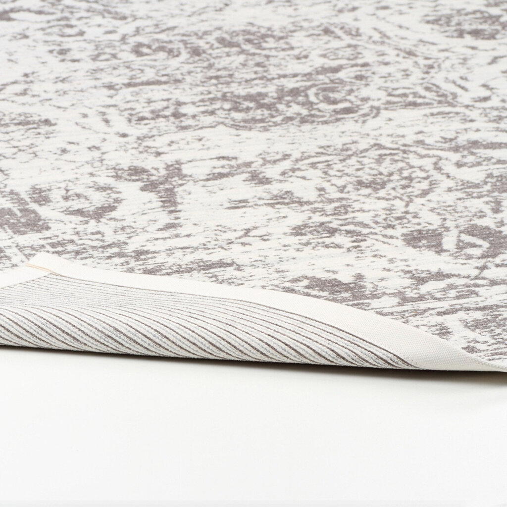 Divpusējais šenila paklājs Narma smartWeave PALMSE, baltā krāsā - dažādi izmēri цена и информация | Paklāji | 220.lv