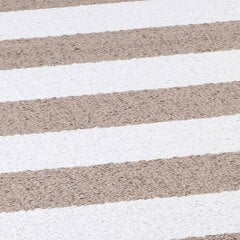 Narma divpusējais plastmasas paklājs Birkas, bēšā/baltā krāsā - dažādi izmēri цена и информация | Ковры | 220.lv