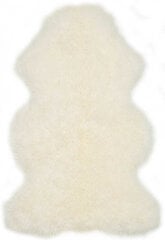 Narma paklājs no dabīgām aitādām Merino M, baltā krāsā - dažādi izmēri cena un informācija | Paklāji | 220.lv