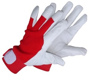 Кожаные перчатки с липучкой-застёжкой цена и информация | Рабочие перчатки | 220.lv