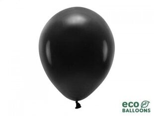 Воздушные шары Eco 30 см, черные, 100 шт. цена и информация | Праздничные декорации | 220.lv