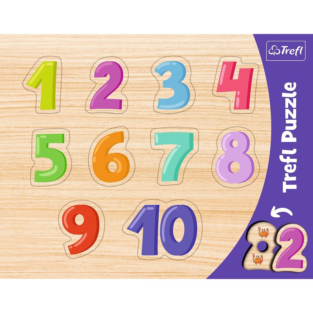 TREFL Puzle formas Cipari cena un informācija | Rotaļlietas zīdaiņiem | 220.lv