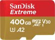 MEMORY MICRO SDXC 400GB UHS-I/W/A SDSQXA1-400G-GN6MA SANDISK cena un informācija | Atmiņas kartes fotokamerām | 220.lv