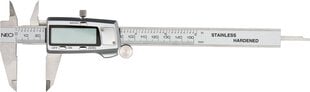 Bīdmērs 150 mm + -0,02 mm nerūsējošais, digitālais, colla/cm cena un informācija | Rokas instrumenti | 220.lv