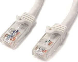 STARTECH 1m White Snagless Cat6 UTP Patc kabelis cena un informācija | Kabeļi un vadi | 220.lv