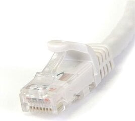 STARTECH 1m White Snagless Cat6 UTP Patc kabelis cena un informācija | Kabeļi un vadi | 220.lv