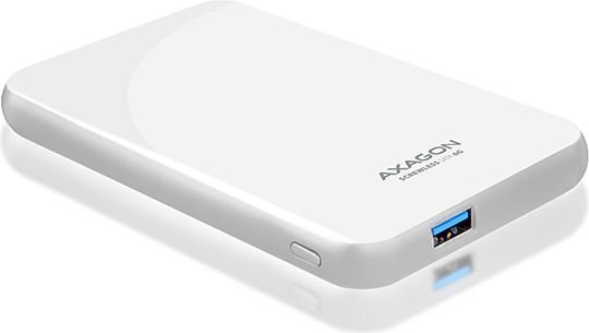 AXAGON EE25-S6 USB3.0 - SATA 6G 2.5 External SCREWLESS Box, White cena un informācija | Komponentu piederumi | 220.lv