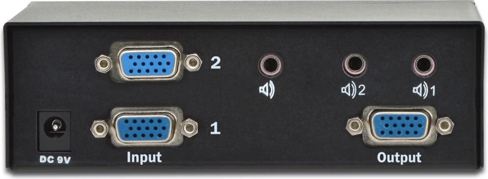 VGA splitter DIGITUS DS-44100-1 цена и информация | Adapteri un USB centrmezgli | 220.lv