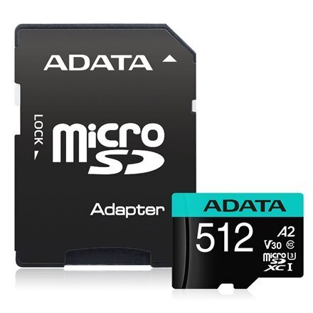 ADATA Premier Pro UHS-I U3 512 GB, micro cena un informācija | Atmiņas kartes mobilajiem telefoniem | 220.lv