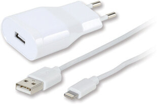 Vivanco charger Lightning 2.4A 1.2m, white (60018) цена и информация | Зарядные устройства для телефонов | 220.lv