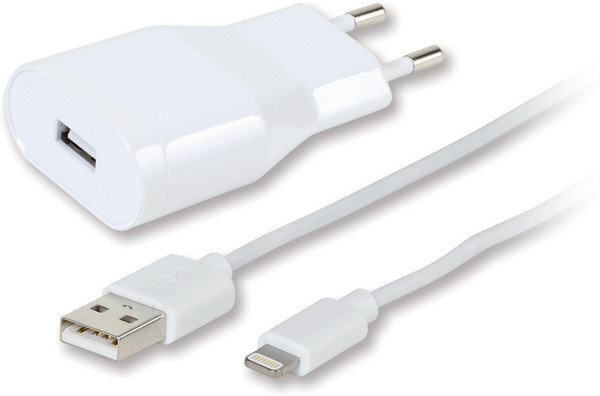 Vivanco charger Lightning 2.4A 1.2m, white (60018) cena un informācija | Lādētāji un adapteri | 220.lv