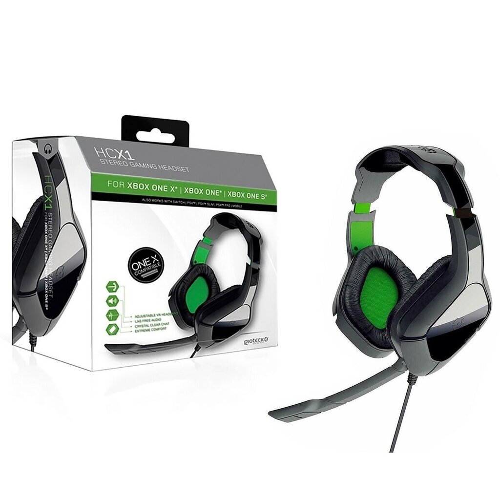 Gioteck HCX1 Stereo Gaming Headset (Xbox One, PC) cena un informācija | Austiņas | 220.lv