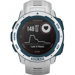 Мужские смарт-часы Garmin Instinct Solar Surf Edition, белые/синие цена и информация | Смарт-часы (smartwatch) | 220.lv