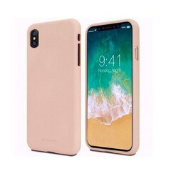 Mercury Soft feeling Super Plāns TPU Matētas virsmas aizmugures maks-apvalks priekš Apple iPhone 11 Pro (5.8") Smilšu rozā цена и информация | Чехлы для телефонов | 220.lv