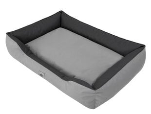 Hobbydog divpusēja guļvieta Double Light Grey/Graphite, XXL, 114x84 cm cena un informācija | Suņu gultas, spilveni, būdas | 220.lv