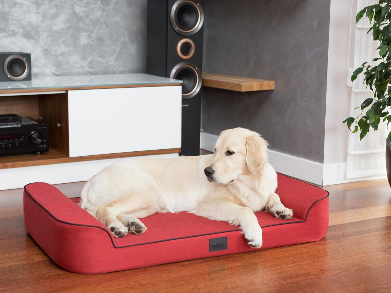 Hobbydog guļvieta Elegant Red, XXL, 120x80 cm цена и информация | Suņu gultas, spilveni, būdas | 220.lv