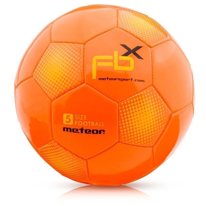 Futbola bumba Meteor FBX, 5. izmērs, oranža cena un informācija | Futbola bumbas | 220.lv