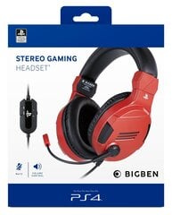 Big Ben PS4OFHEADSETV3RED цена и информация | Наушники с микрофоном Asus H1 Wireless Чёрный | 220.lv