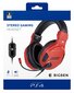BigBen Stereo Gaming Headset Wired - Red (PS4) cena un informācija | Austiņas | 220.lv