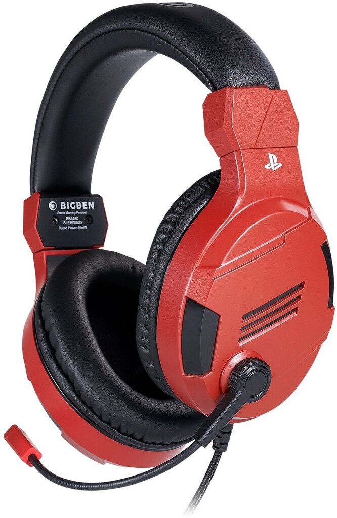 BigBen Stereo Gaming Headset Wired - Red (PS4) cena un informācija | Austiņas | 220.lv