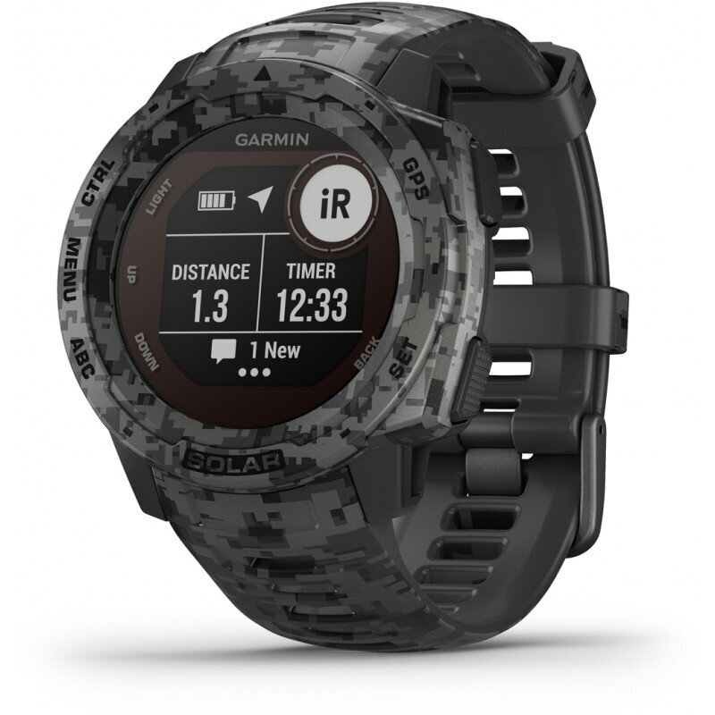 Garmin Instinct® Solar Camo Graphite Camo cena un informācija | Viedpulksteņi (smartwatch) | 220.lv