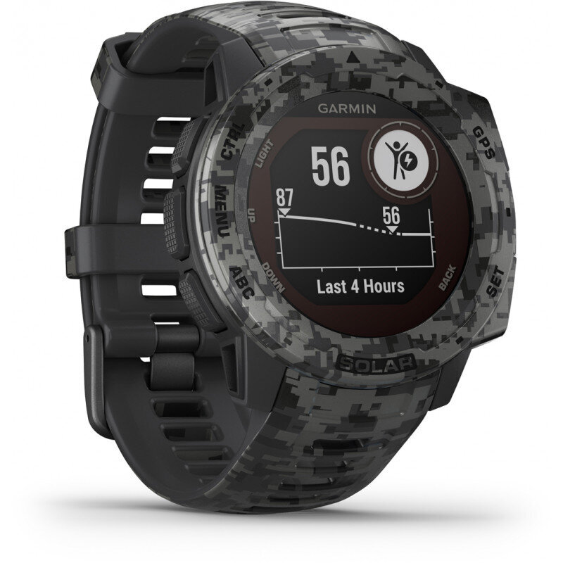 Garmin Instinct® Solar Camo Graphite Camo cena un informācija | Viedpulksteņi (smartwatch) | 220.lv