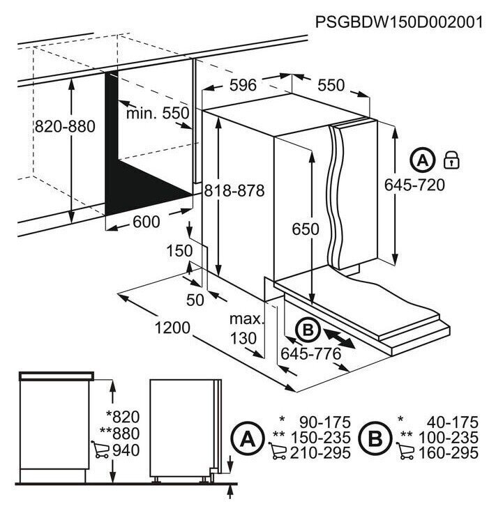 Electrolux EEA27200L iebūvējama trauku mazgājamā mašīna, 60 cm 13 kompl. цена и информация | Trauku mazgājamās mašīnas | 220.lv