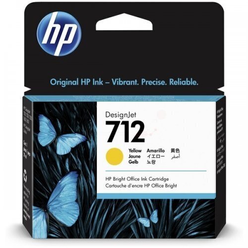 HP 712 29-ml Yellow DesignJet tintes kartridžs цена и информация | Tintes kārtridži | 220.lv