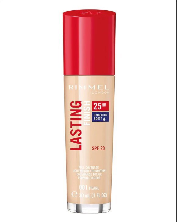 Rimmel London Lasting Finish 25H kosmētikas produkts 30 ml, 001 Pearl cena un informācija | Grima bāzes, tonālie krēmi, pūderi | 220.lv