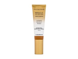 Max Factor Miracle Second Skin тональный крем 30 мл, 08 Medium Tan цена и информация | Пудры, базы под макияж | 220.lv