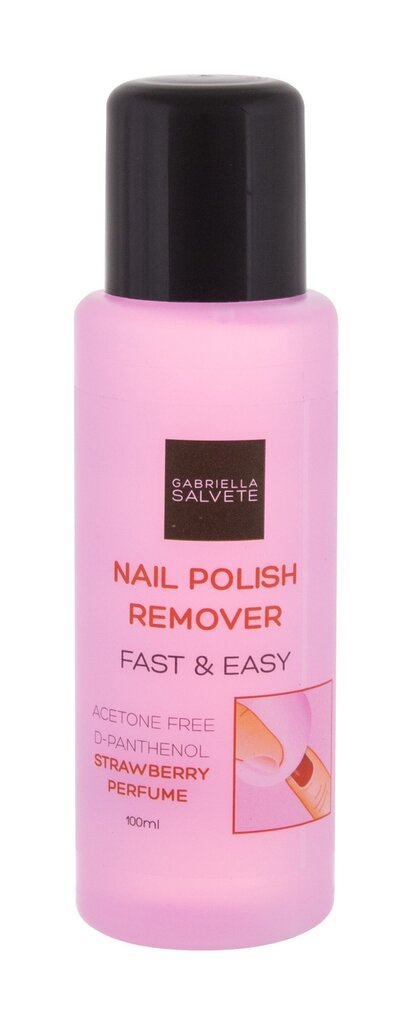 Gabriella Salvete Nail Polish Remover Fast & Easy nagu lakas noņēmējs 100 ml cena un informācija | Nagu lakas, stiprinātāji | 220.lv